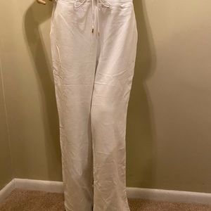 White Ralph Lauren Pink Sands-Fit 100% cotton pants in a size Large